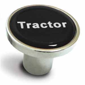 Chrome Tractor/Trailer Air Valve Knob - Thread On