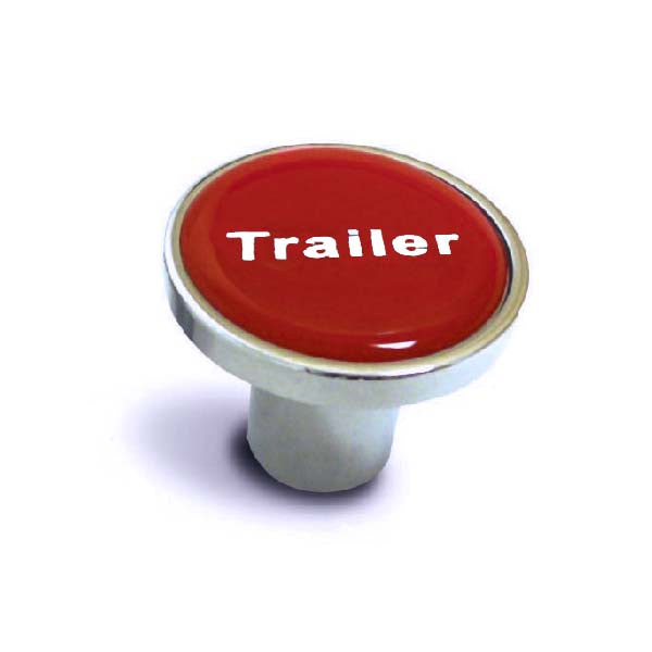 Chrome Tractor/Trailer Air Valve Knob - Thread On