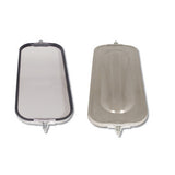 7" x 16" SS West Coast Bubble Back Mirror