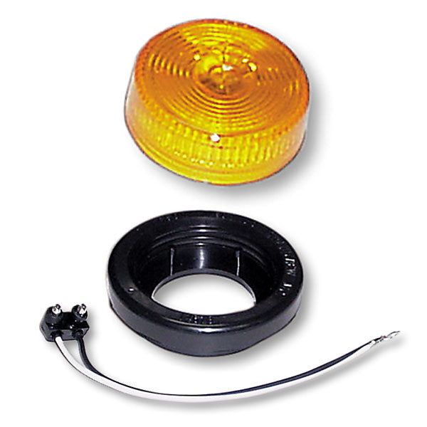2-1/2" Amber Marker Light with Grommet and Pigtail