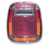 Chrome Bezel with Visor for Rectangle Combo Light