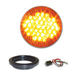 4" Round Standard LED Light with Grommet & Pigtail
