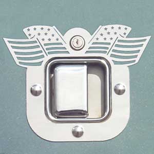 Peterbilt Old Glory Door Latch/keyhole Trim for semi trucks