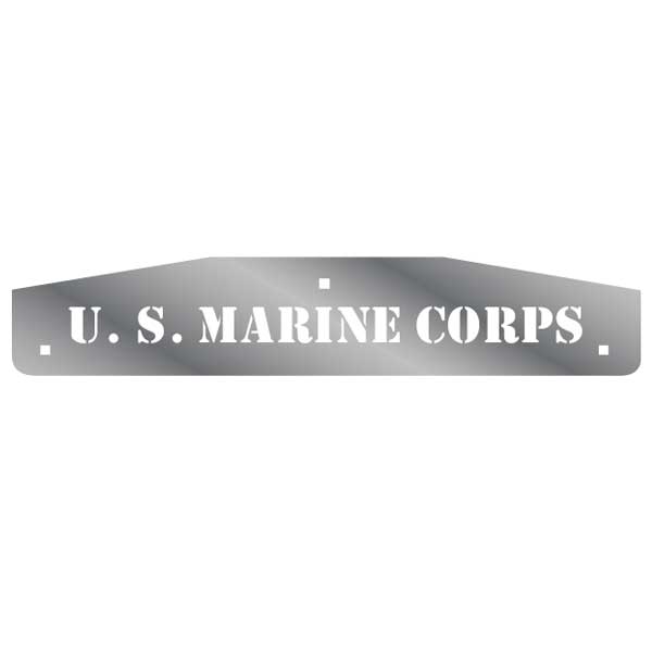 SS US Marine Mud Flap Weights w/Back Plates (PR)