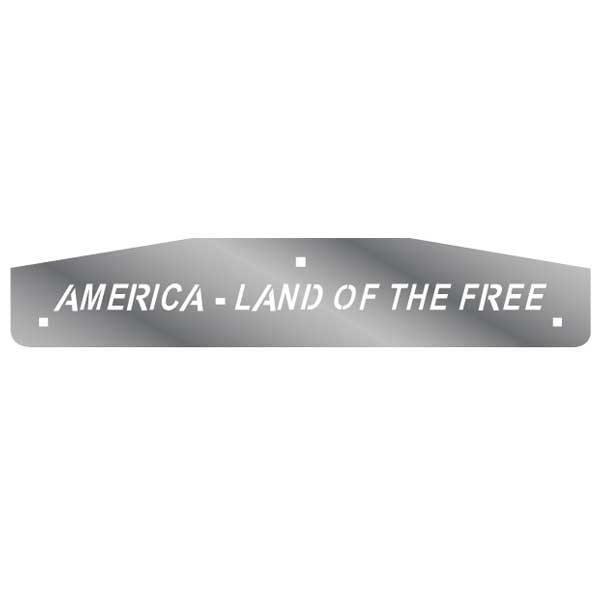 SS America Mud Flap Weights w/Back Plates (PR)