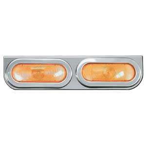 Chrome Double Oval Light Bracket