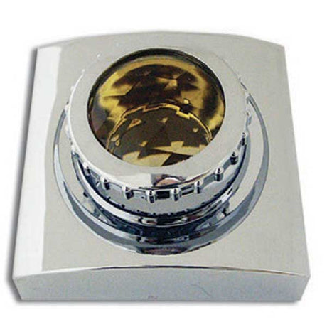 Chrome plastic swivel map light cover