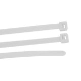 15" White Nylon Cable Zip Tie 10PK