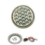 4" Round Pearl LED Light with Stainless Steel Flange & Pigtail
