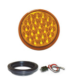 4" Round Pearl LED Light with Grommet & Pigtail