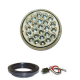 4" Round Pearl LED Light with Grommet & Pigtail