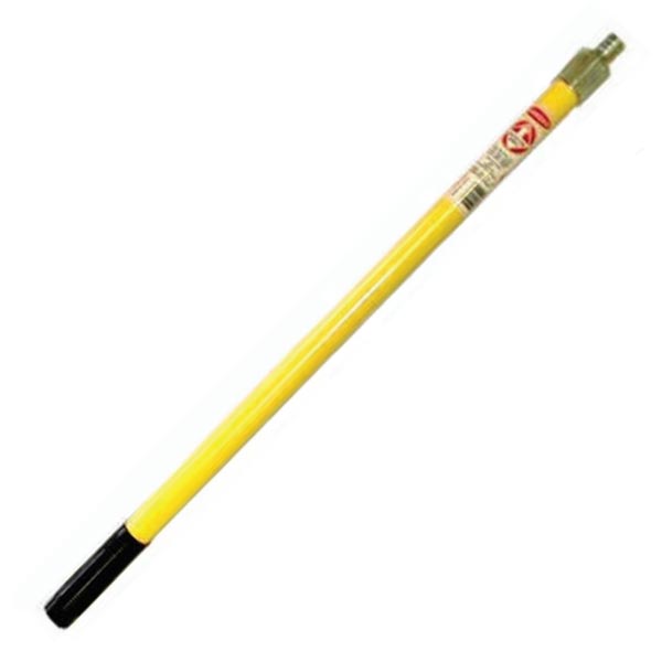 6' Straight Fiberglass Handle w/ Zinc Thread