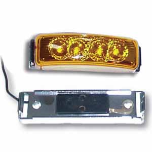 4" 4 LED Spyder Light with Chrome Rim