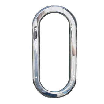 Chrome Oval Exterior View Window Trim for Peterbilt