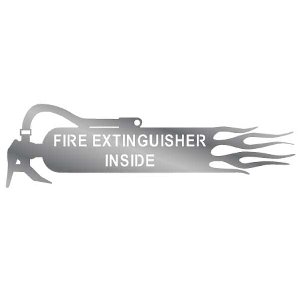 Fire Extinguisher Inside With Flames Signs (PR)