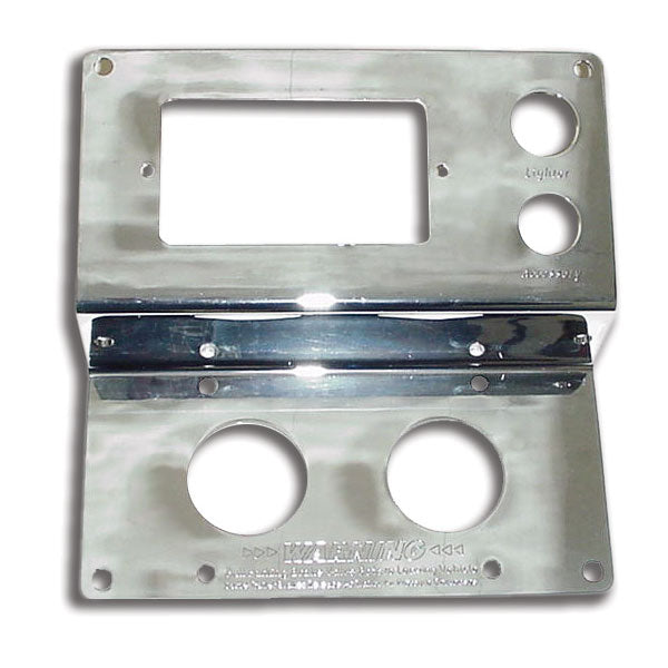 Chrome Plastic Ashtray Light & Brake Valve Plate