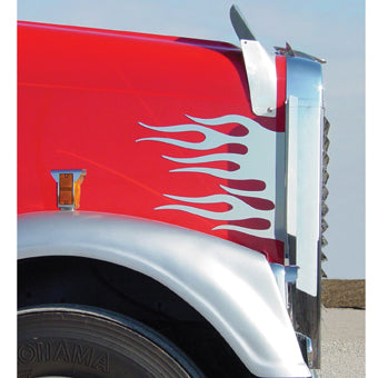 FREIGHTLINER CLASSIC FLAMES HOOD TRIM WITH FLAMES