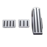 Peterbilt, Kenworth, Freightliner Chrome Pedal Set with Black Rubber Inserts