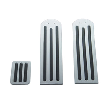 Kenworth Chrome Pedal Set with Black Rubber Grips