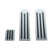 Kenworth Chrome Pedal Set with Black Rubber Grips