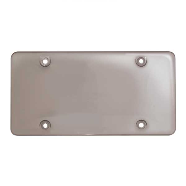 Smoke Plastic Bubble License Plate Protector