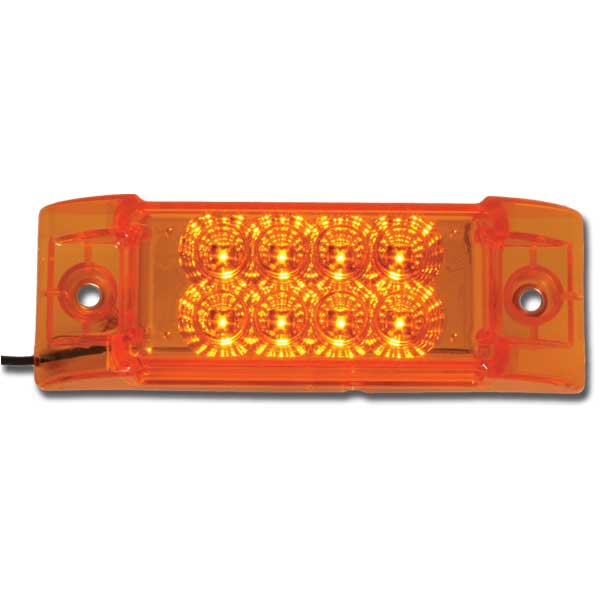 6" x 2" 8 LED Super 21 Rectangular Marker Light