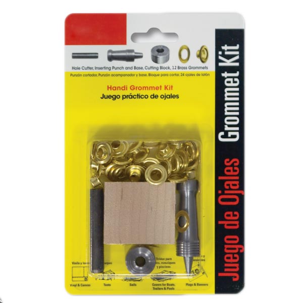 0.5" Brass Grommet Kit 12PK