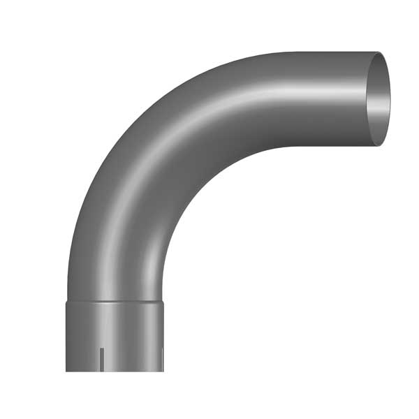 5"D x 14"L x 10"R 90 Degree Steel Elbow Expanded End