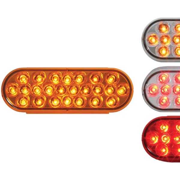 6" 24 LED Oval Pearl Light