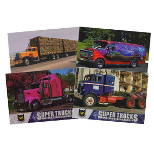 super trucks limited edition collector cards Series 17 CAT Scale Card Set Features 20 antique trucks and 40 newer models CAT Scale Collectors Super Trucks