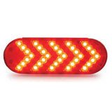 6" 35 LED Oval Sequential Arrow Light