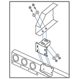 Bottom of Frame Mount for One-Piece Rear Light Bar