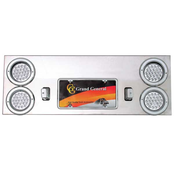 SS Rear Center Panel with Four 4" LED