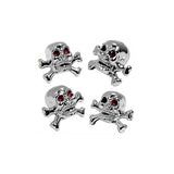 Chrome Skull Valve Caps (4 PK)