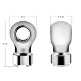 Charlotte Style Chrome Gearshift Knob "“ 9/10 Speed