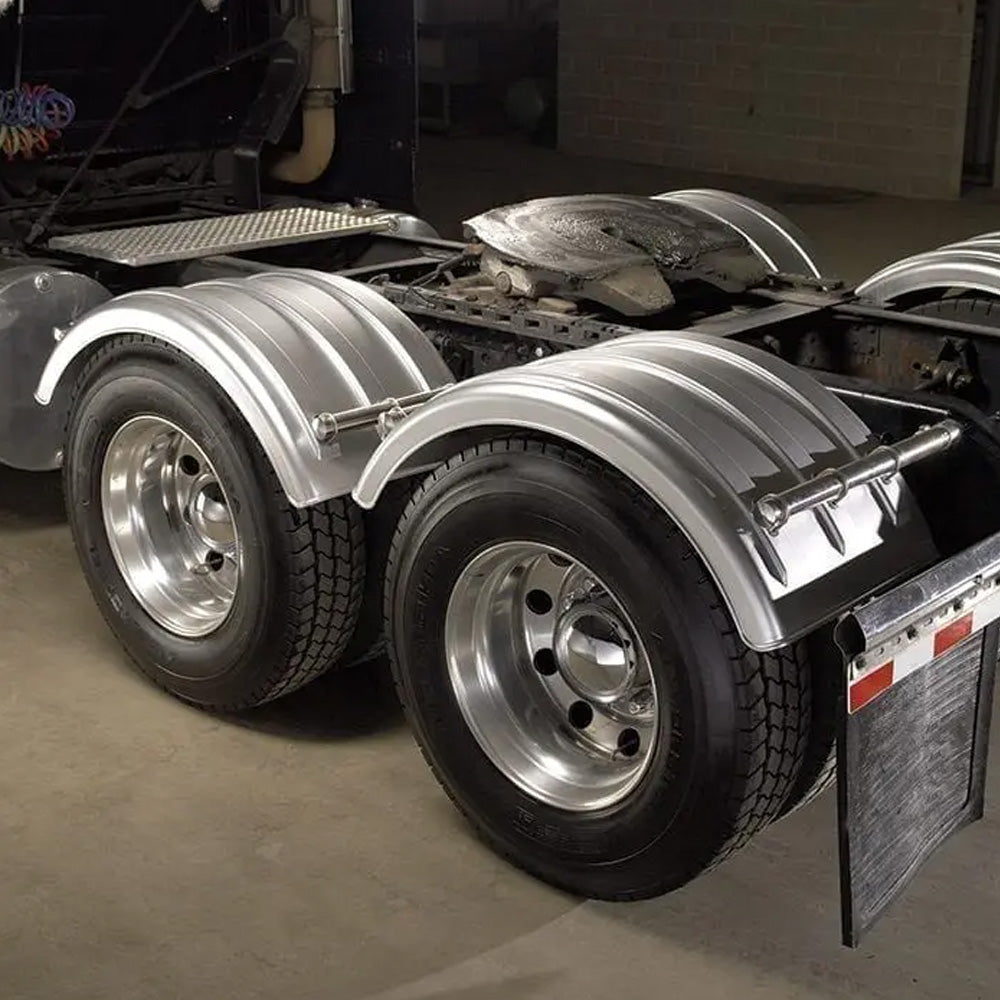 MIN150 Diamond Pattern Poly 45"L Single Axle Fender