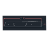 Western Star 304 Stainless Steel Cab/Cowl Trim Panels With Two 3/4" Amber Clear lights