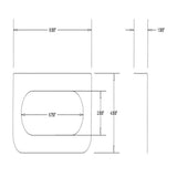 304 Stainless Steel Oval Light Bracket