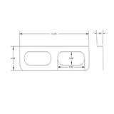 Double 304 Stainless Steel Oval Light Bracket