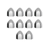 Chrome Plated Plastic Bullet Nut Covers 15/16" X 1-5/8" "“ Push-On (10-Pack)