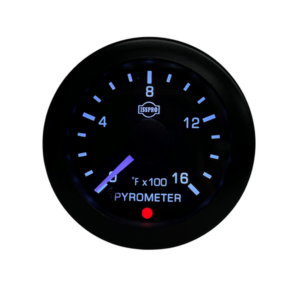 2-1/16" Pyrometer Gauge with Multicolor LED Display 0 to 1600 °F