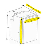 NRX50T Freightliner P3 Cascadia Refrigerator with Mounting Kit