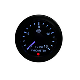 2-1/16" Pyrometer Gauge with Multicolor LED Display 0 to 2000 °F