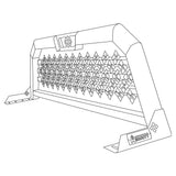22x70 Merritt White Cab High Punched Headache Rack