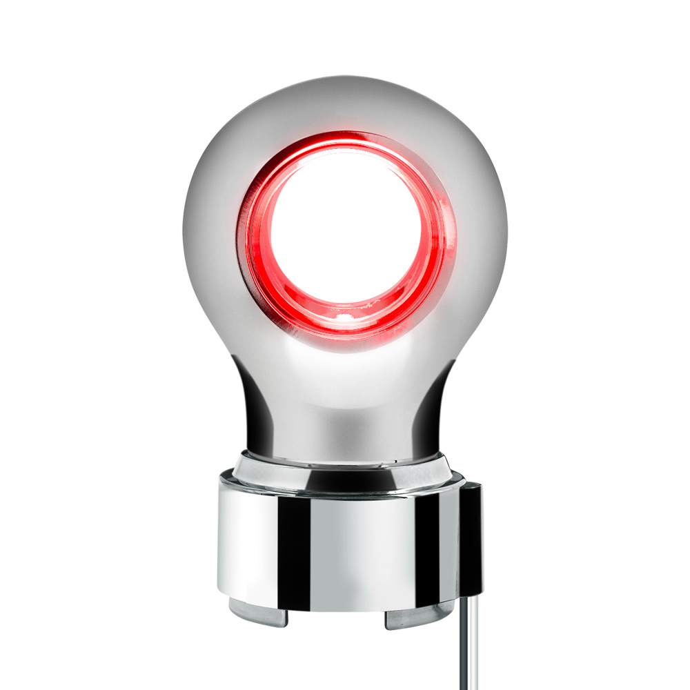 Chrome Charlotte Gearshift Knob with LED for 9/10 Speed Adapters