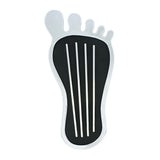 Chrome Barefoot Shape Gas Pedal Cover