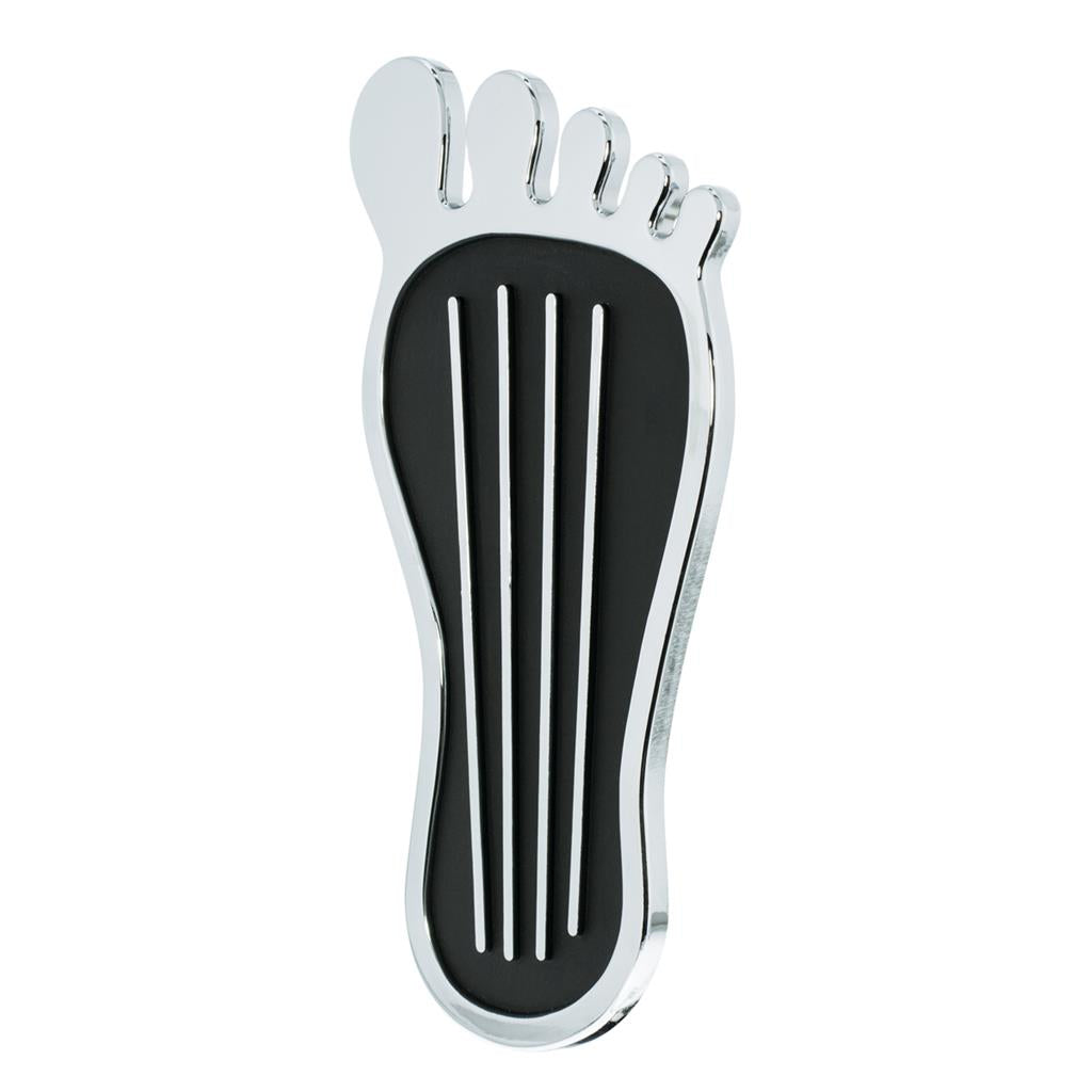 Chrome Barefoot Shape Gas Pedal Cover