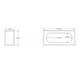 Stainless Steel Single Oval Light Bracket