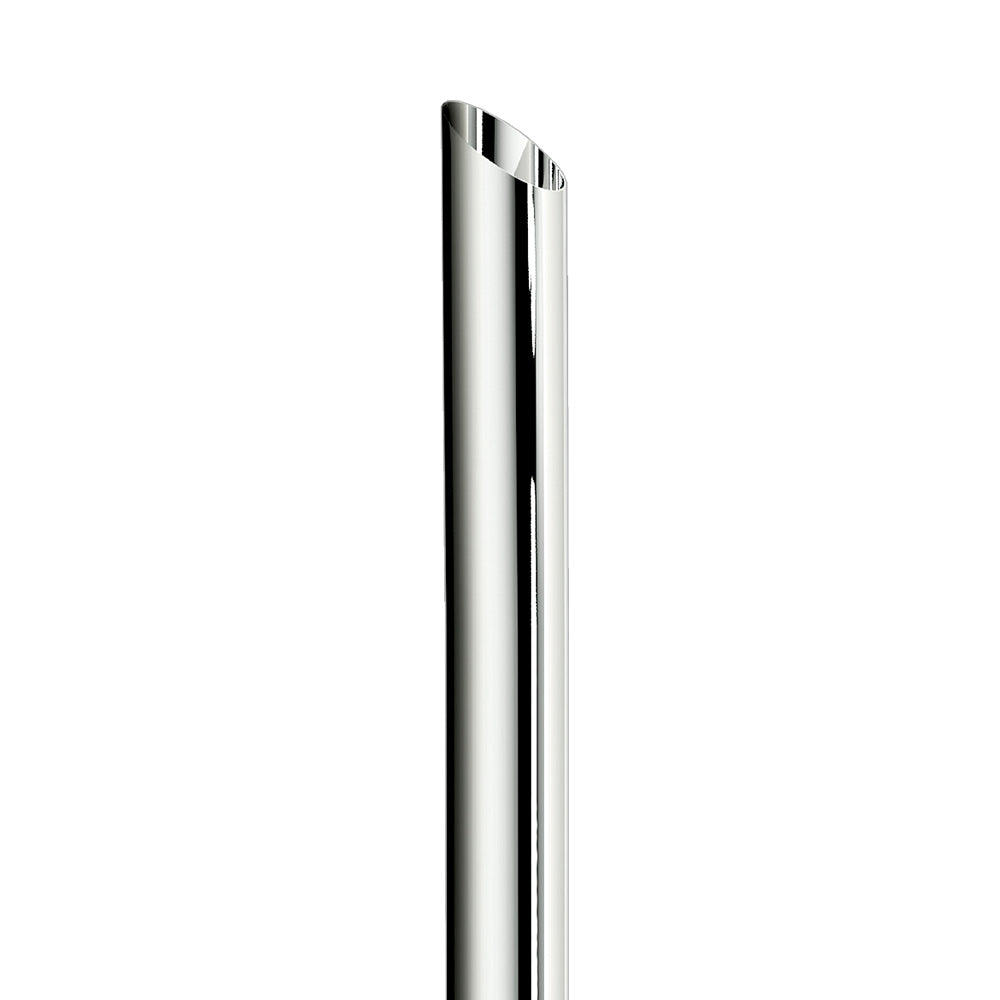 8"D x 96"L Slash Cut One-Piece Chrome Top Stack