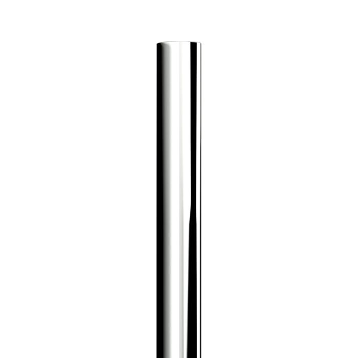 5"D x 120"L Stove Pipe One-Piece Chrome Top Stack